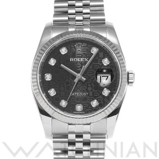 ロレックス(ROLEX)の中古 ロレックス ROLEX 116234G ランダムシリアル ブラックコンピュータ /ダイヤモンド メンズ 腕時計(腕時計(アナログ))