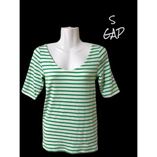 ギャップ(GAP)の【GAP】 ボーダー半袖トップス/S(Tシャツ(半袖/袖なし))