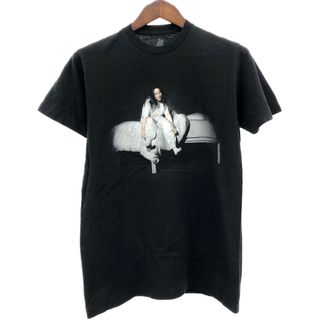 BILLIE EILISH ビリーアイリッシュ 半袖Ｔシャツ ブラック (メンズ M) 中古 古着 Q5769(Tシャツ/カットソー(半袖/袖なし))