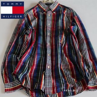 【TOMMY HILFIGER】美品　オールドトミー　長袖シャツ　XL相当★