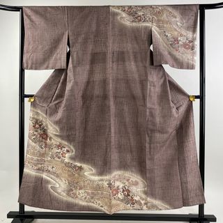 訪問着 身丈153.5cm 裄丈63.5cm 正絹 秀品 【中古】(着物)