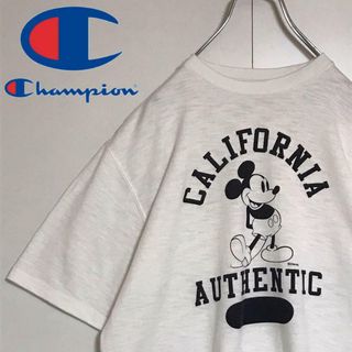 Champion - 【美品】 チャンピオン　ディズニープリントTシャツ　ミッキー　人気L A1181