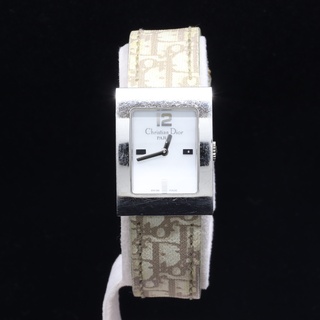 クリスチャンディオール(Christian Dior)のITFW9BA34E24 Christian Dior クリスチャン ディオール マリス トロッター シェル文字盤 SS D78-109 QZ レディース 替えベルト 腕時計(腕時計)