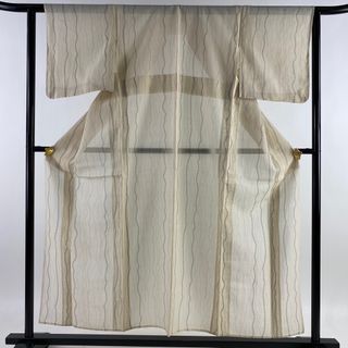 お召 身丈156cm 裄丈62cm 正絹 美品 逸品 【中古】(着物)