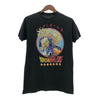 DRAGON BALL Z ドラゴンボールZ 半袖Ｔシャツ アニメT キャラクター ブラック (メンズ M) 中古 古着 Q5774(Tシャツ/カットソー(半袖/袖なし))