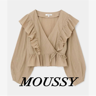 moussy - MOUSSY♡クロスオーバーラッフルブラウス