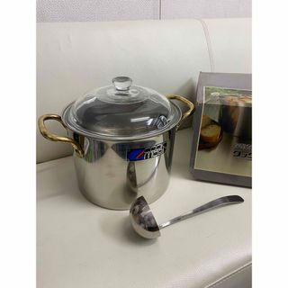 両手鍋 ステンレス 調理器具 鍋　深型煮込み鍋　クックモア和平金属(鍋/フライパン)