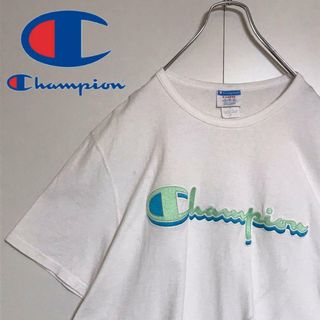 チャンピオン(Champion)の【ビッグサイズ】チャンピオン　センターワッペンロゴ入りTシャツ　A1185(Tシャツ/カットソー(半袖/袖なし))