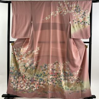 訪問着 身丈160cm 裄丈65cm 正絹 秀品 【中古】(着物)