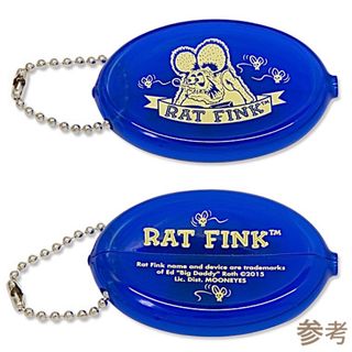 Rat Fink ラットフィンク コインケース キーホルダー ラバー 新品 BD(キーホルダー)