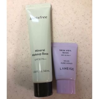 イニスフリー(Innisfree)の訳あり Innisfree メイクアップベース 2点中古(化粧下地)