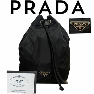 【新品に近い】 プラダ　PRADA　ナイロン　巾着ポーチ