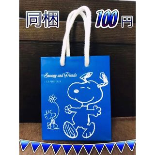 スヌーピー(SNOOPY)の〖同梱100円〗スヌーピー( ・ ´｀(●)ミニ紙袋(キャラクターグッズ)