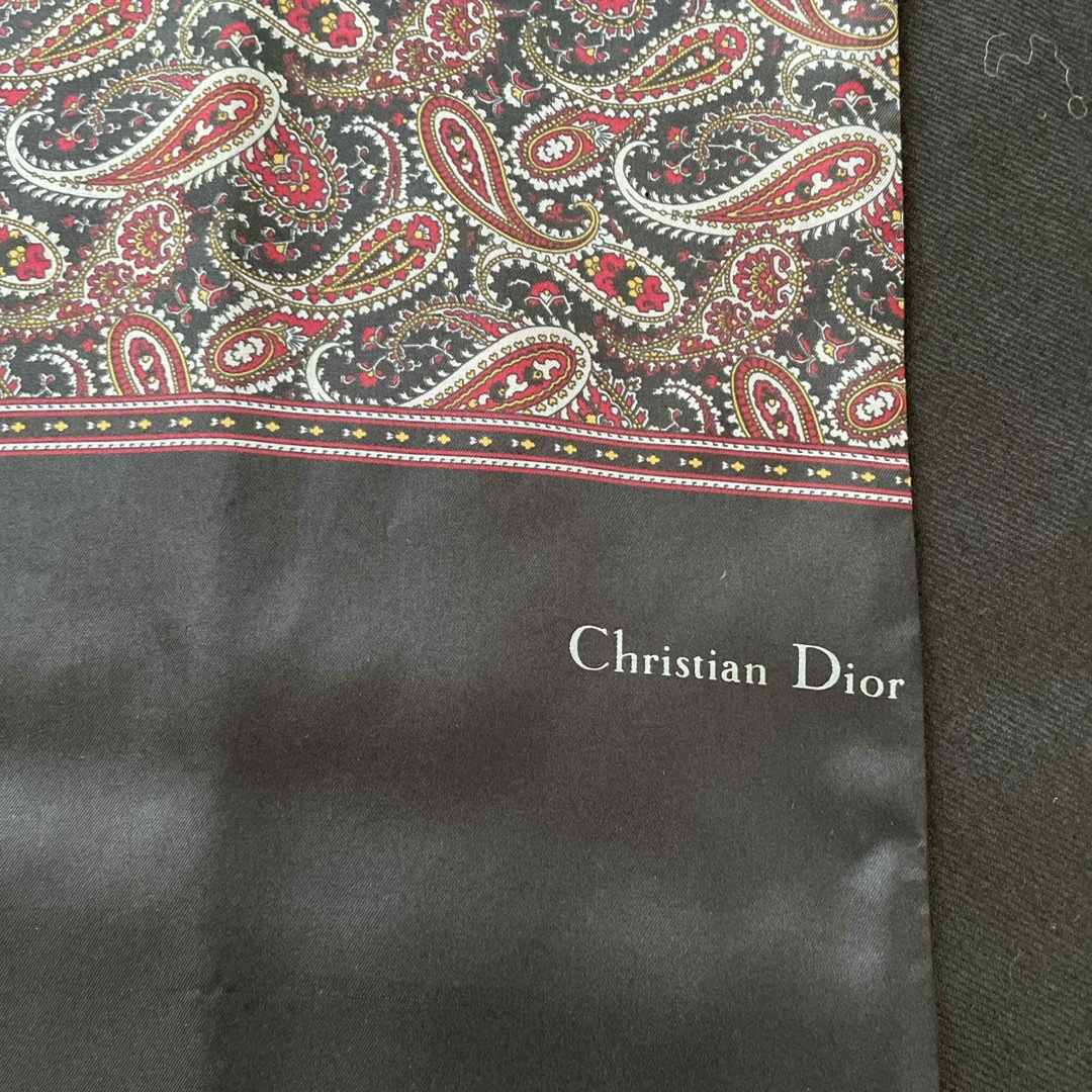 Christian Dior(クリスチャンディオール)のクリスチャン ディオール シルク・ウール 長方形 スカーフ メンズのファッション小物(ストール)の商品写真