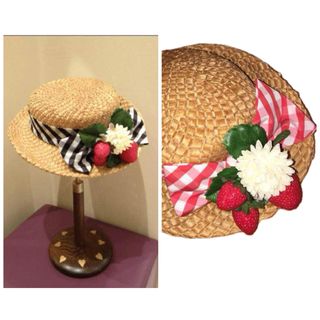 ジェーンマープル(JaneMarple)のJane Maple  Cocktail Hat カクテルハット レッド 赤(ハット)