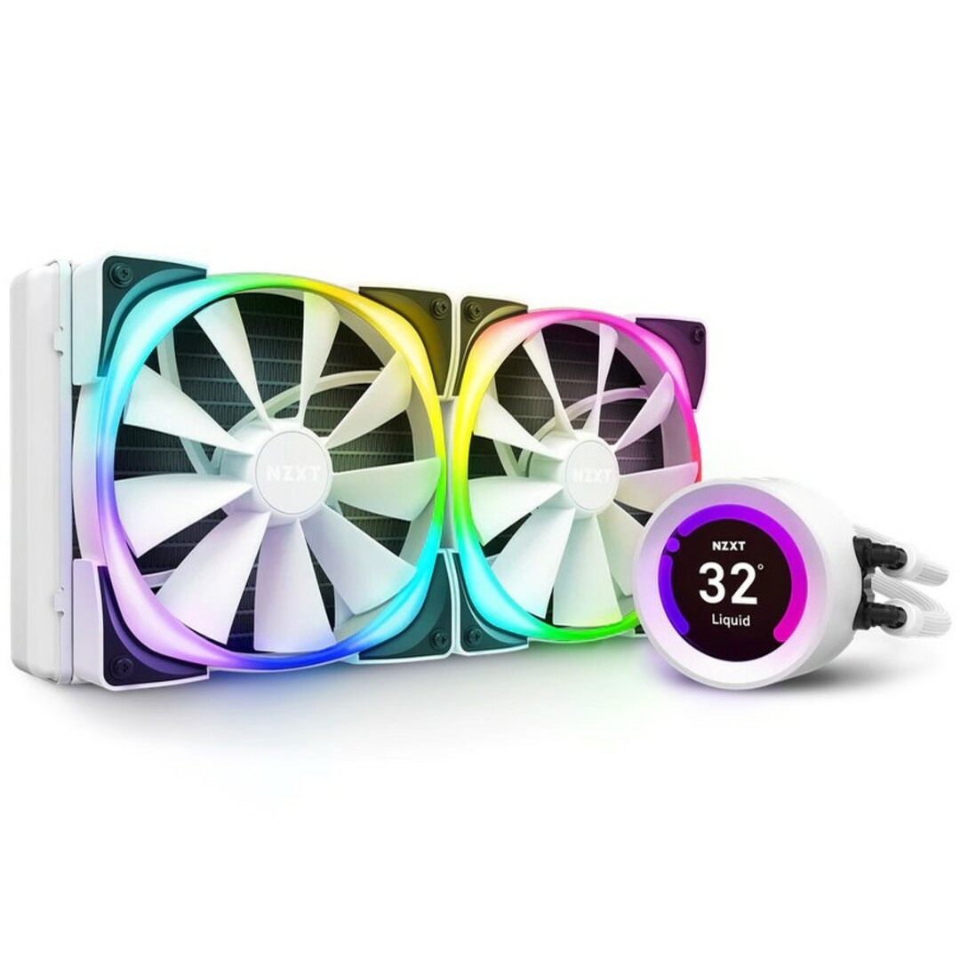 【未使用】NZXT KRAKEN Z63 RGB 白 簡易水冷 CPU クーラー スマホ/家電/カメラのPC/タブレット(PCパーツ)の商品写真