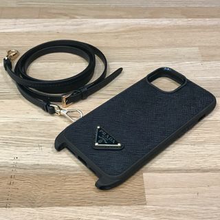 PRADA - 新品未使用 プラダ 現行 iPhone14用 ケース カバー サフィアーノ 黒