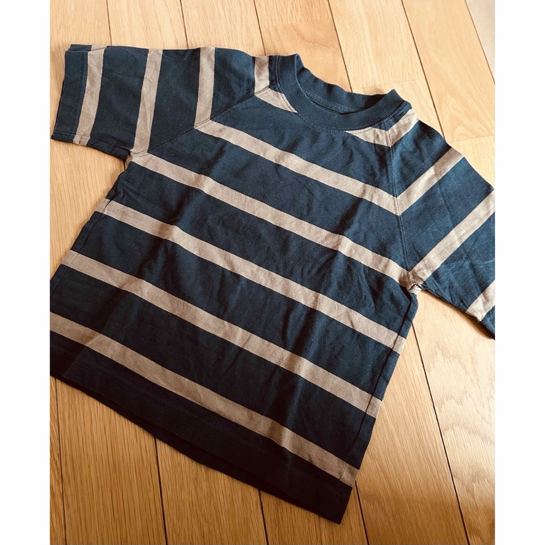 UNIQLO(ユニクロ)のユニクロU  Tシャツ　ボーダー　120 キッズ/ベビー/マタニティのキッズ服男の子用(90cm~)(Tシャツ/カットソー)の商品写真