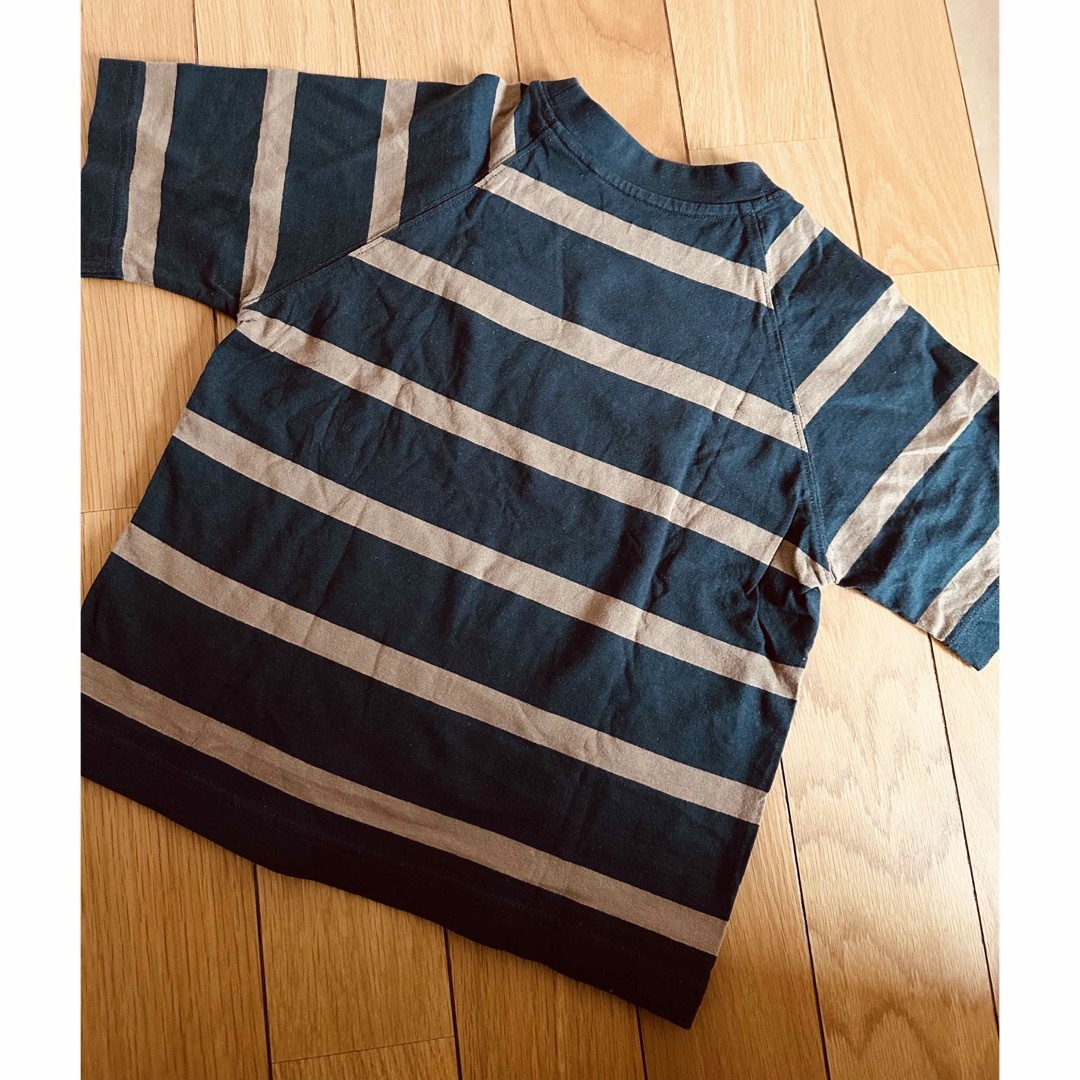UNIQLO(ユニクロ)のユニクロU  Tシャツ　ボーダー　120 キッズ/ベビー/マタニティのキッズ服男の子用(90cm~)(Tシャツ/カットソー)の商品写真