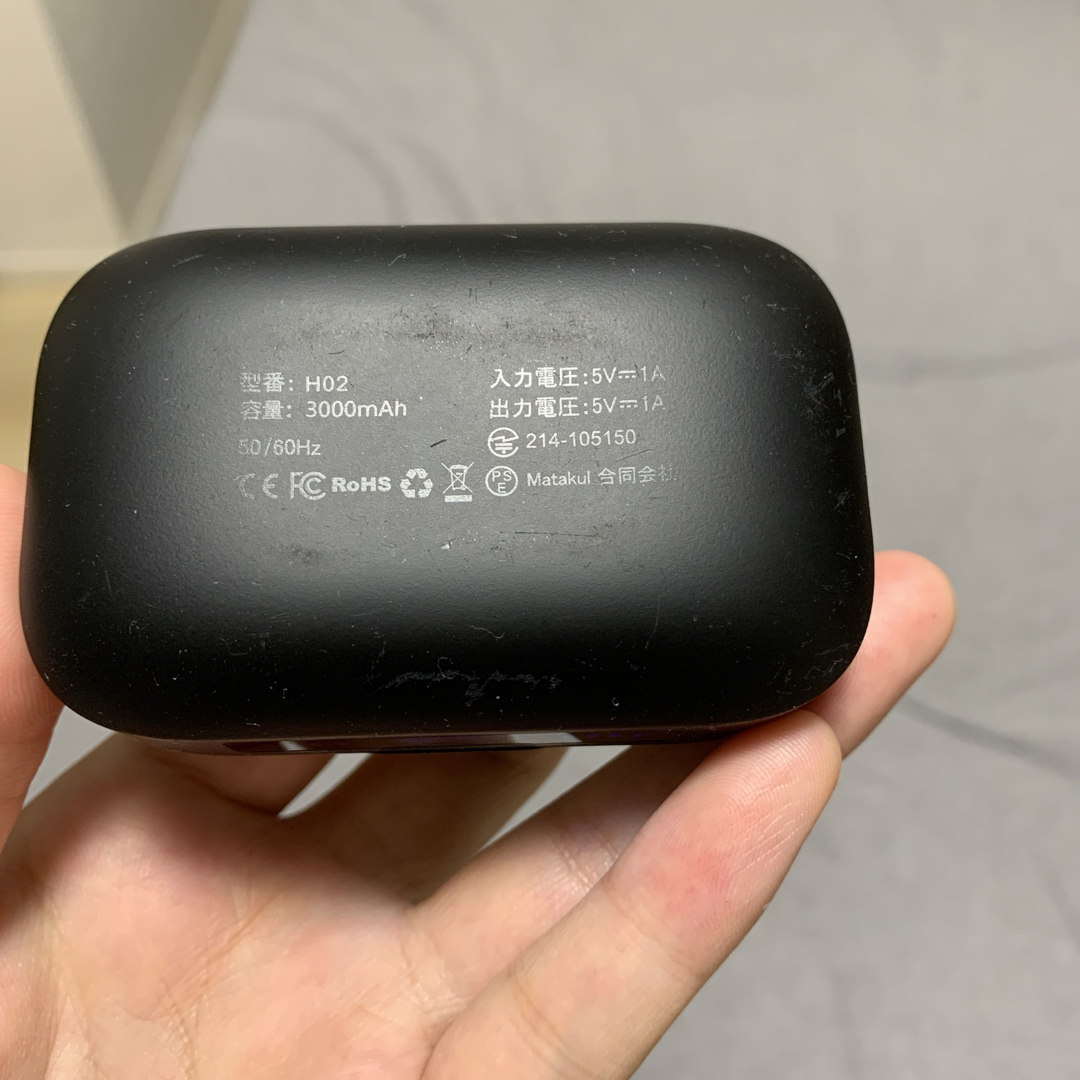 タッチ式 Bluetooth ワイヤレスイヤホン スマホ/家電/カメラのオーディオ機器(ヘッドフォン/イヤフォン)の商品写真