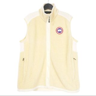 カナダグース(CANADA GOOSE)のカナダグース PERTH VEST ボアフリースベスト ジレ XL アイボリー(ベスト/ジレ)