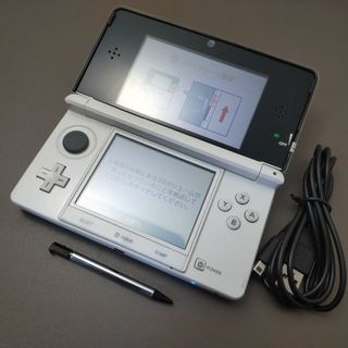 ニンテンドー3DS(ニンテンドー3DS)の安心の整備済み！◆任天堂3DS 中古本体◆アイスホワイト◆72(携帯用ゲーム機本体)