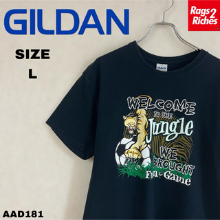 GILDAN - WELCOME TO THE JUNGLE ビッグ プリント Tシャツ