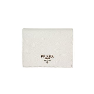 プラダ(PRADA)のプラダ二つ折り財布WHITE(財布)