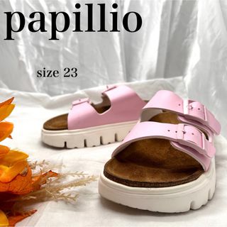 パピリオ(Papilio)の【完売】ビルケンシュトック　パピリオ　アリゾナ　チャンキー　ピンク(サンダル)