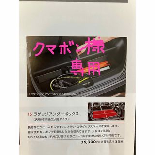 日産 - NISSANオーラ　ラゲッジアンダーボックス