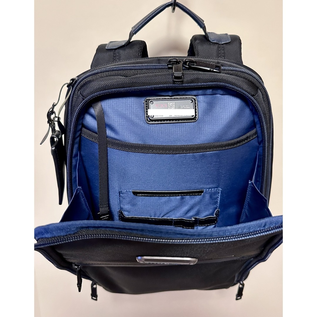 未使用】TUMI Slim バックパック 青パッチ バッグパック/リュック 未使用】TUMI Slim バックパック 青パッチ バッグパック/リュック