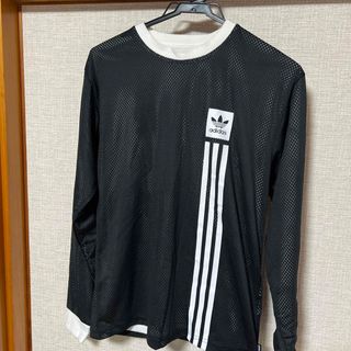 Originals（adidas） - アディダスオリジナルス メッシュ長袖Tシャツ 長袖カットソー リバーシブル 