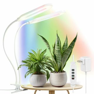 植物育成ライト LED 80W相当 育苗ライト 室内栽培ランプ タイマー機能（4(その他)