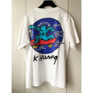 ビンテージ キースヘリング Tシャツ 1991 XOX スケボー L