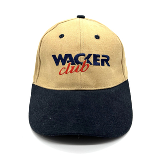 ヴィンテージ(VINTAGE)の【00s】WACKER club 企業ロゴ 2トーンキャップ 6パネル 帽子(キャップ)