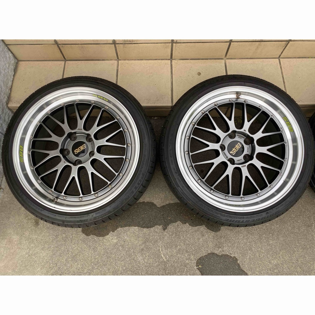 BBS(ビービーエス)のBBS LM 19-F8.5J R9.5J ポテンザ付き　4本セット 自動車/バイクの自動車(タイヤ・ホイールセット)の商品写真