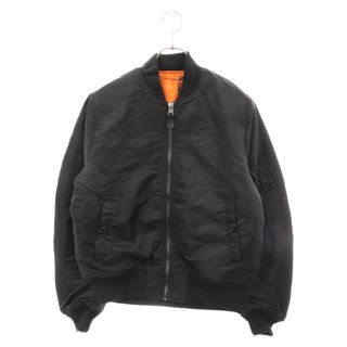 ウィンダンシー(WIND AND SEA)のWIND AND SEA ウィンダンシー 19AW Flight Jacket バックロゴ ナイロン リバーシブル フライトジャケット ボンバージャケット ブラック/オレンジ WDS-19A-JK(フライトジャケット)