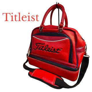 タイトリスト(Titleist)のタイトリスト　 ゴルフ　ボストンバック　ショルダーバッグ　2way 赤　シューズ(バッグ)