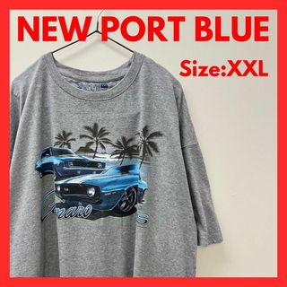 【美品】古着　カマロ　プリント　Tシャツ　メンズ　XXL(Tシャツ/カットソー(半袖/袖なし))