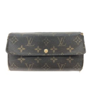 ルイヴィトン(LOUIS VUITTON)の▼▼LOUIS VUITTON ルイヴィトン レディース 長財布 モノグラム ポルトフォイユ・皿  M61734 ブラウン(財布)