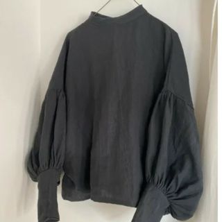 stand collar volume sleeve tops(シャツ/ブラウス(長袖/七分))