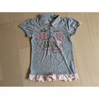 Tシャツ　140　チュニック　フリル(Tシャツ/カットソー)