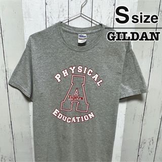 ギルタン(GILDAN)のUSA古着　GILDAN　Tシャツ　S　グレー　プリント　ロゴ　Tigers(Tシャツ/カットソー(半袖/袖なし))