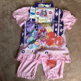 バンダイ(BANDAI)の新品 プリキュア 120 半袖 ピンク パジャマ 女の子 ルームウェア 女児(パジャマ)