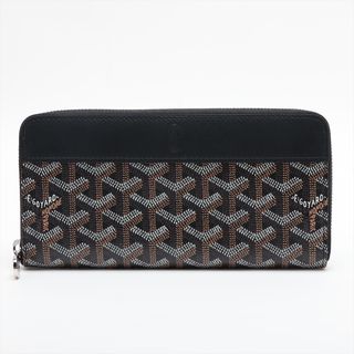 ゴヤール(GOYARD)のゴヤール  PVC×レザー  ブラック レディース 長財布(財布)