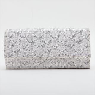 ゴヤール(GOYARD)のゴヤール  PVC×レザー  ホワイト レディース 長財布(財布)