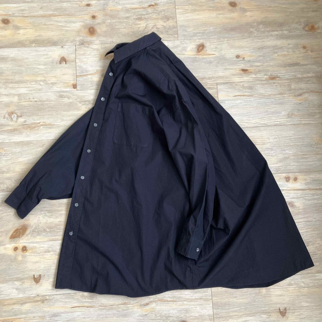 UNIQLO - ユニクロUNIQLO 長袖チュニックシャツ ネイビー 綿100 UNIQLO - ユニクロUNIQLO 長袖チュニックシャツ ネイビー 綿100