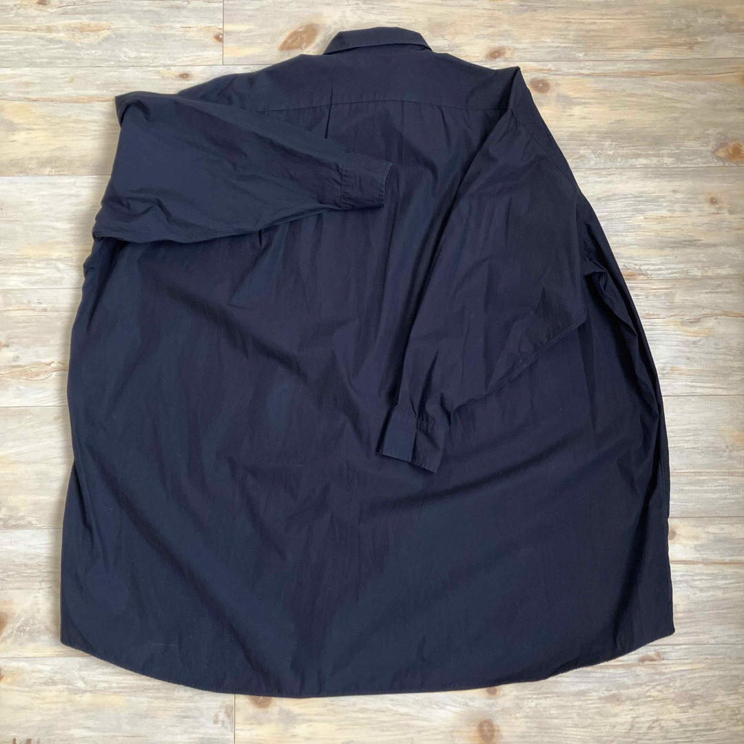 UNIQLO - ユニクロUNIQLO 長袖チュニックシャツ ネイビー 綿100 UNIQLO - ユニクロUNIQLO 長袖チュニックシャツ ネイビー 綿100