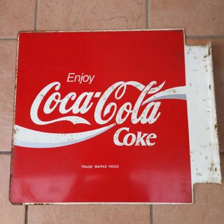 コカコーラ(コカ・コーラ)のコカ・コーラ Coca Cola TRADE MARK REGD  看板　鉄製(その他)