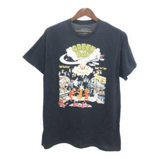 GREEN DAY グリーンデイ 半袖Ｔシャツ バンドT ブラック (メンズ L) 中古 古着 Q5804(Tシャツ/カットソー(半袖/袖なし))